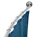 Curved Shower Rod | 112-180cm Stainless Steel Chrome Rail