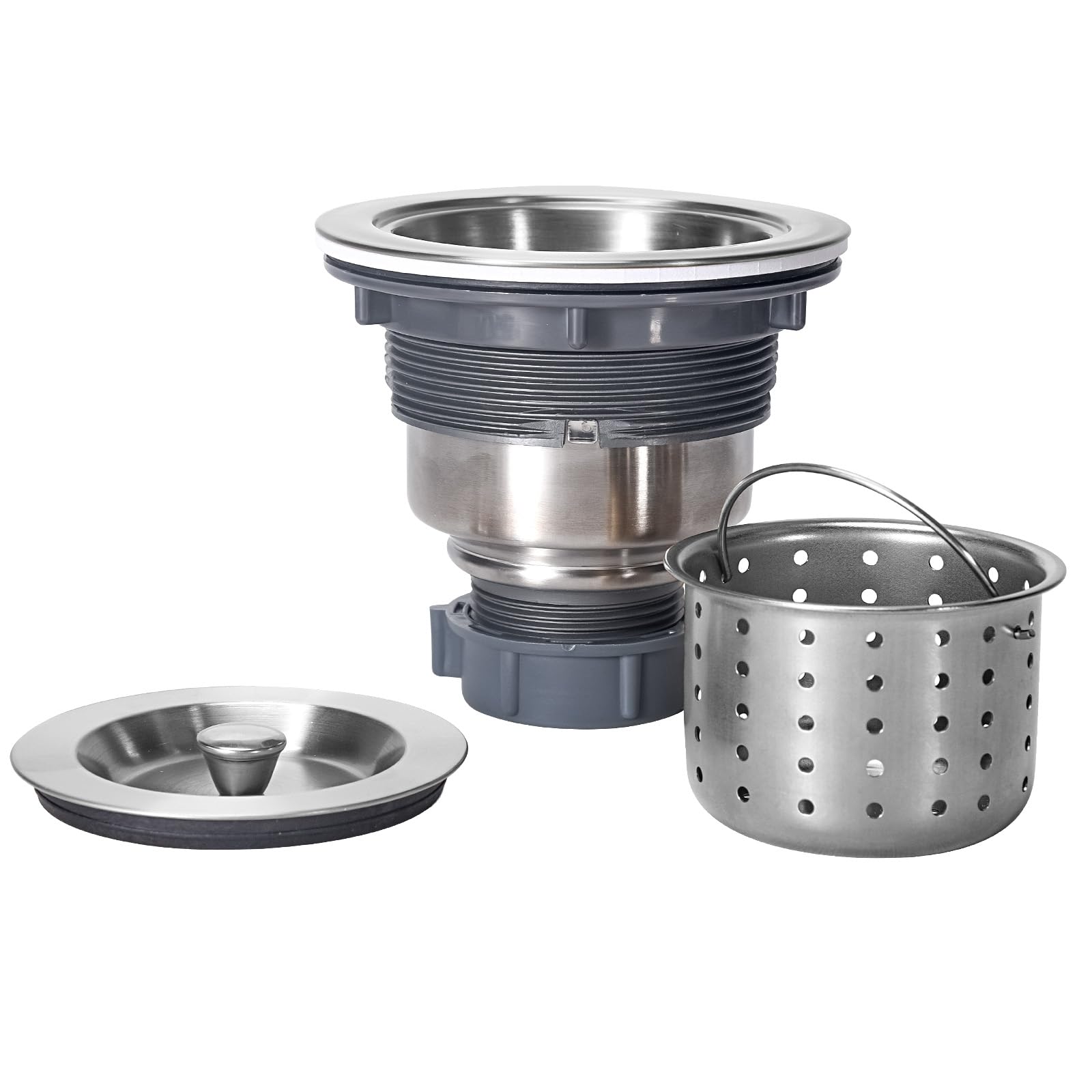 KONE 3.5-inch Kitchen Sink Strainer – 304 Stainless Steel Drain Assembly