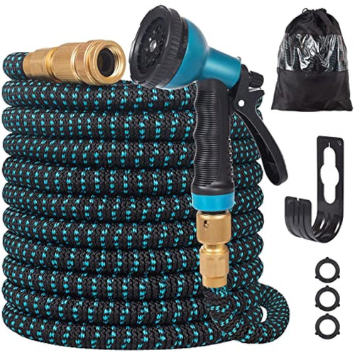 100ft Expandable Garden Hose with 10-Function Spray Nozzle