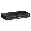 MokerLink 4-Port 2.5G Ethernet Switch with 2 10G SFP+ Slots | Metal