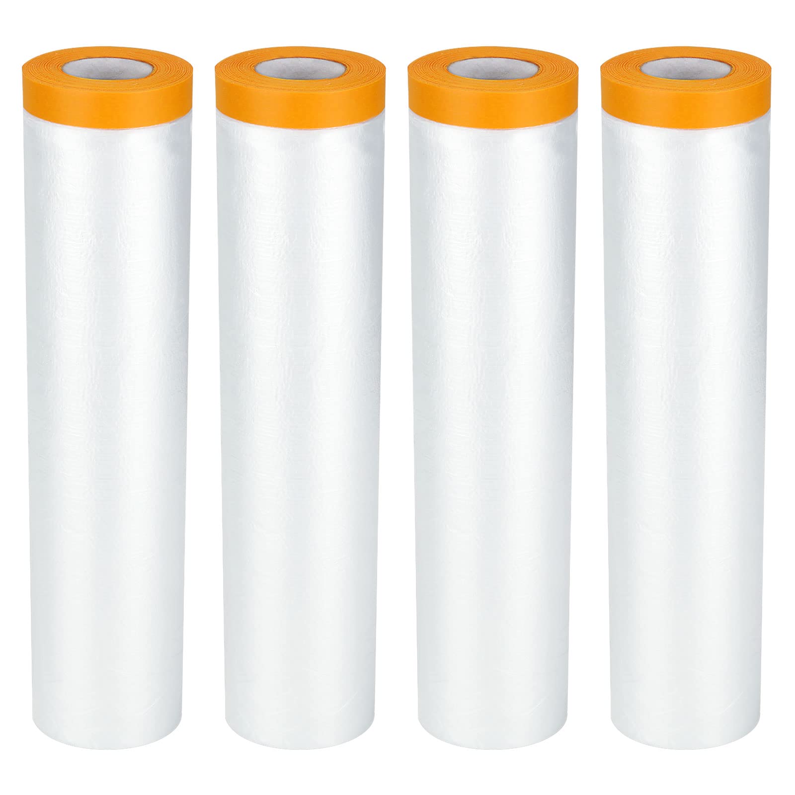 YOUNTHYE 4-Roll Self Adhesive Dust Sheet | 2.4x20M Masking Film