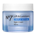 No7 Lift & Luminate Triple Action Night Cream – Anti-Aging & Firming 50ml