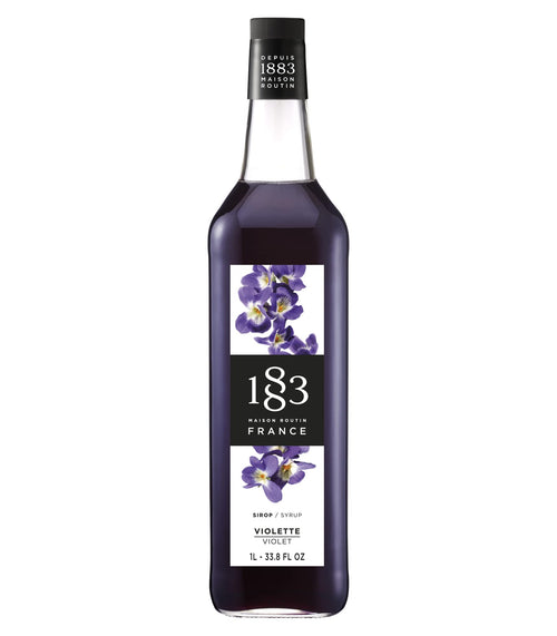 1883 Routin Violet Syrup – 1L Gourmet Beverage and Cocktail Mixer