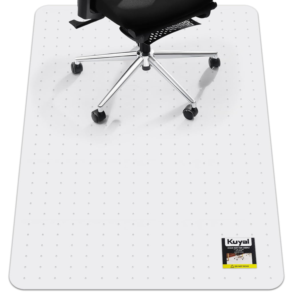 Kuyal Office Chair Mat for Carpet | 36" x 48" Clear Heavy Duty Floor Mat