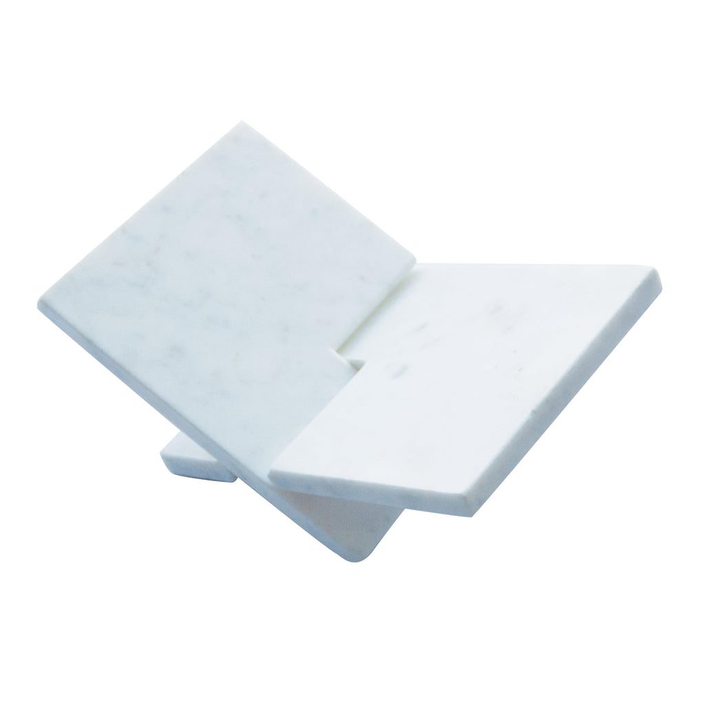 Bloomingville Decorative Marble Book Holder, White - image 4
