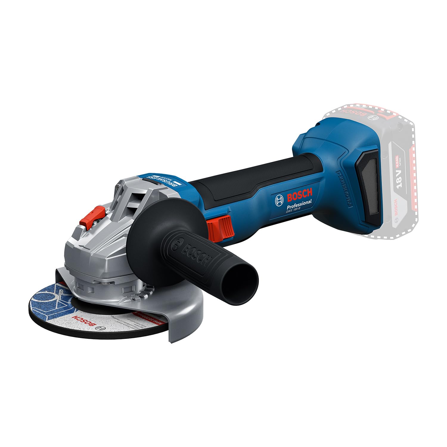 Bosch Professional GWS 18V-8 Cordless Angle Grinder – 125mm Disc