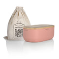 LARS NYSØM Metal Bread Box with Bamboo Cutting Board Lid – Ash Gray