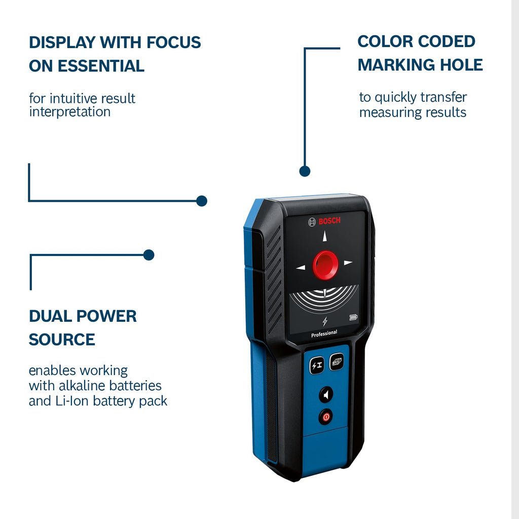 Bosch Professional GMS 120-27 Wall Scanner | Metal & Stud Finder