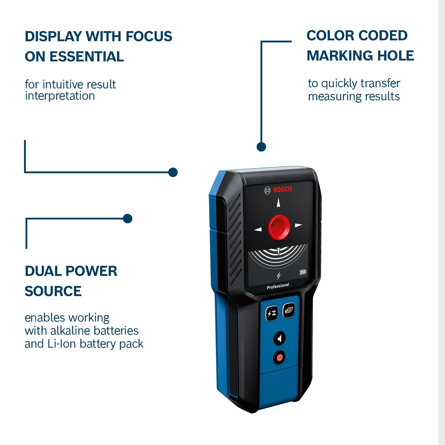Bosch Professional GMS 120-27 Wall Scanner | Metal & Stud Finder