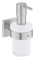 GROHE Start Cube Soap Dispenser | Frosted Glass & Stainless Steel, 160ml