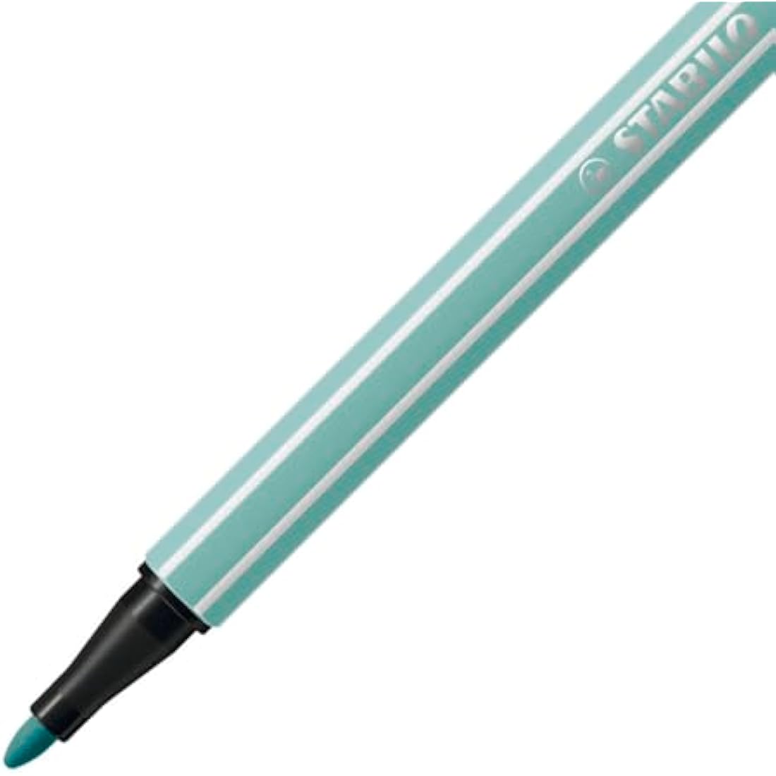 STABILO Pen 68 Premium Fibre-Tip Pens | Pack of 10 | Eucalyptus Green