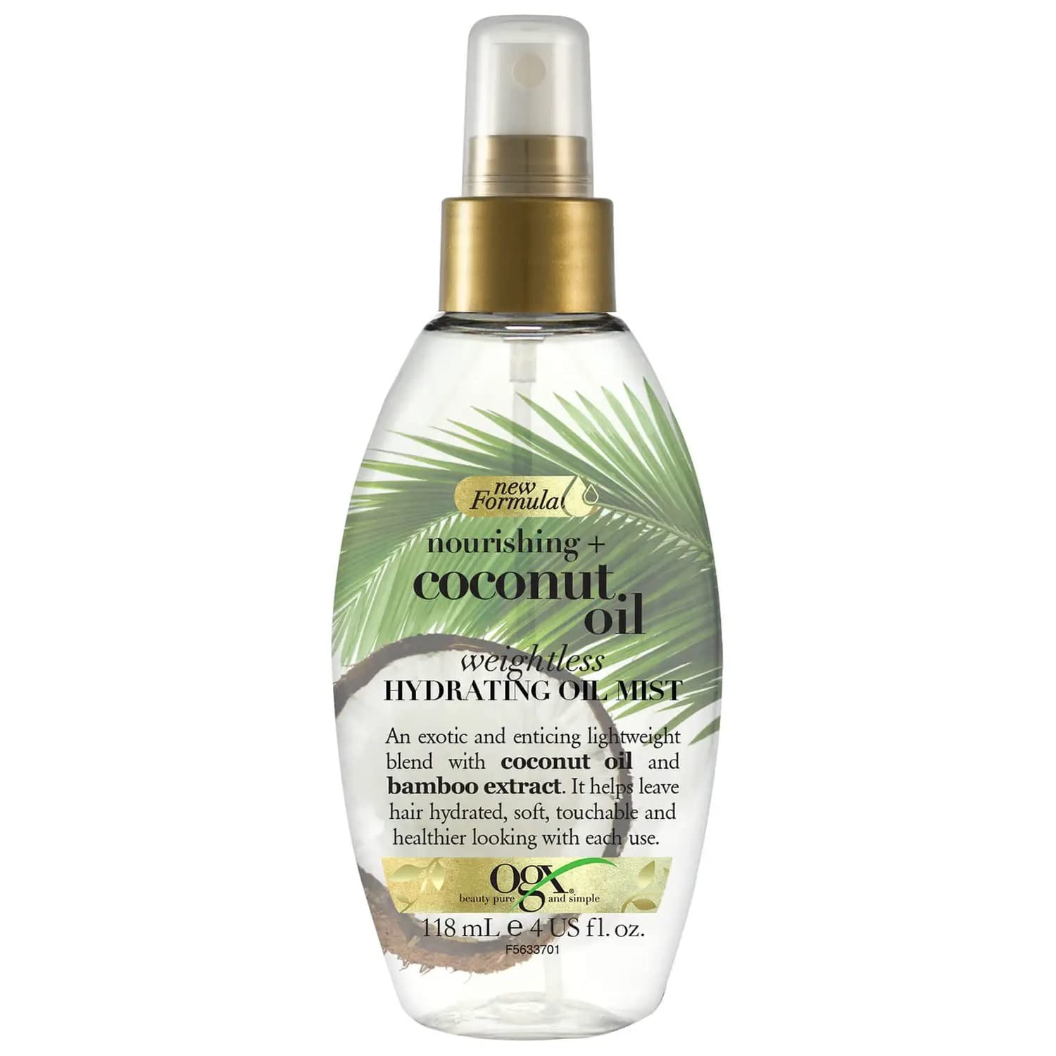 OGX Coconut Oil Weightless Hydration Hair Mist with Bamboo Extract – 118ml