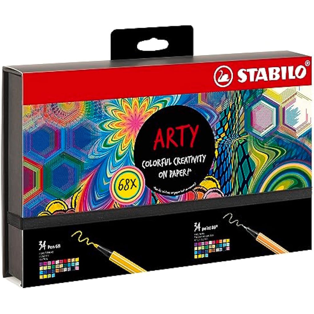 STABILO Arty Creative Set – Point 88 & Pen 68 Markers – Pack of 68