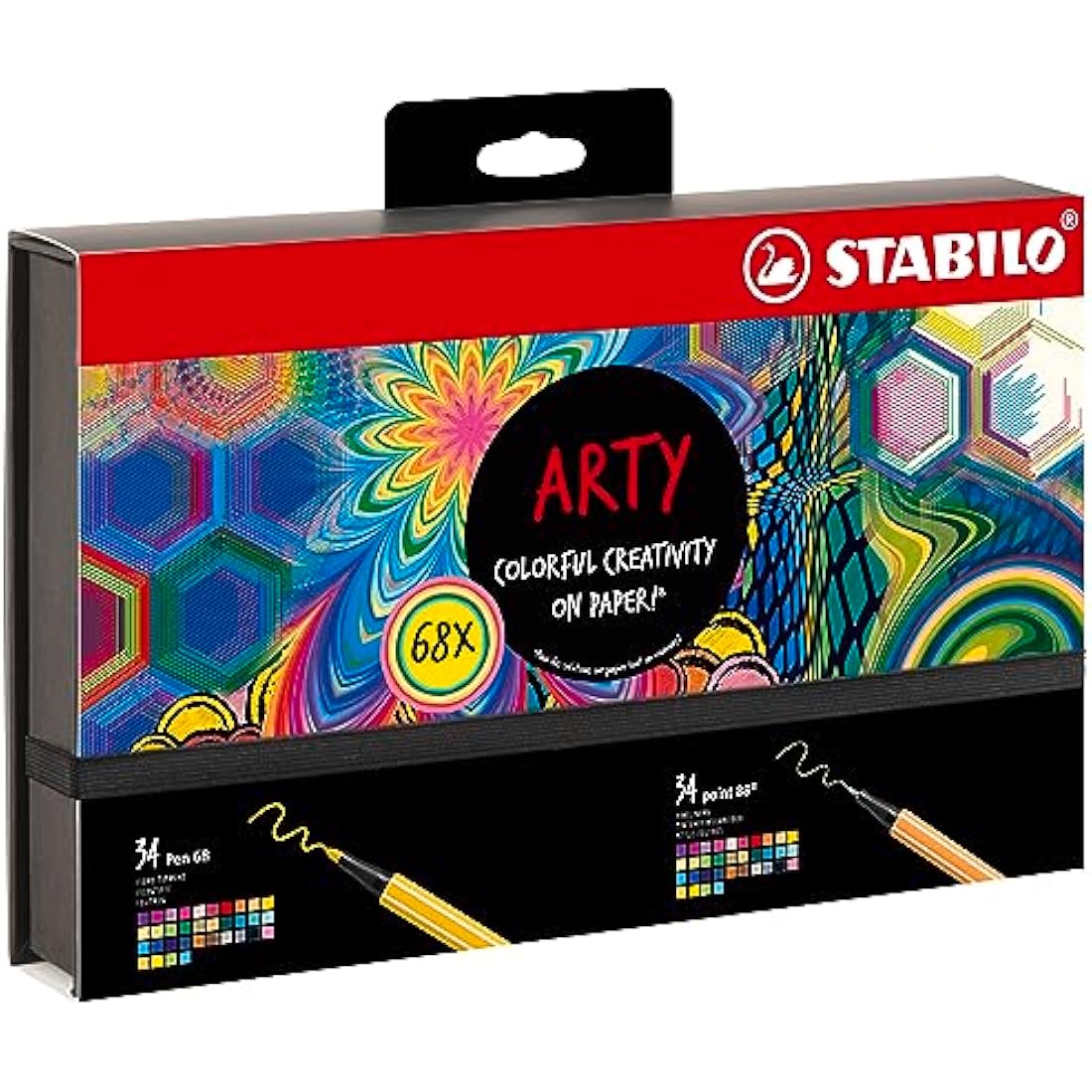 STABILO Arty Creative Set – Point 88 & Pen 68 Markers – Pack of 68