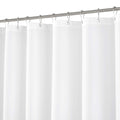 N&Y HOME Extra Long Shower Curtain | 72x108 White Hotel Fabric Liner