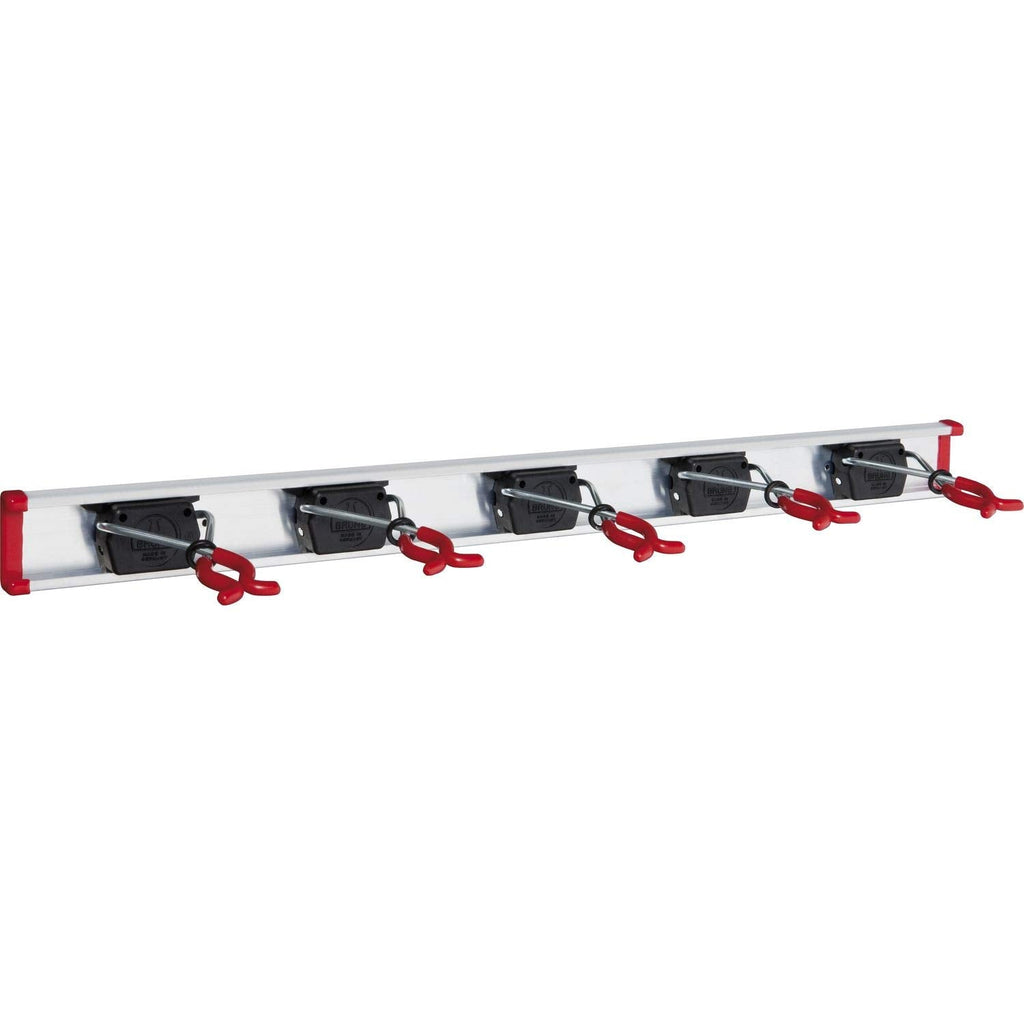 BRUNS Wall Mount Tool Organizer Rack – 5 Heavy-Duty Brackets, 0.75M