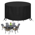 Jolof Store Round Patio Table Cover – Heavy Duty 600D Waterproof Oxford