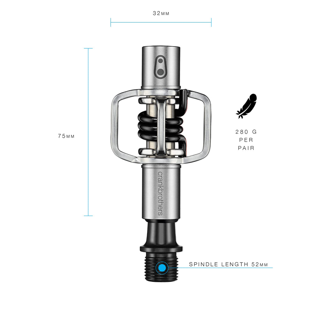 Crankbrothers Eggbeater 1 MTB Pedals – Steel Clipless for XC & CX