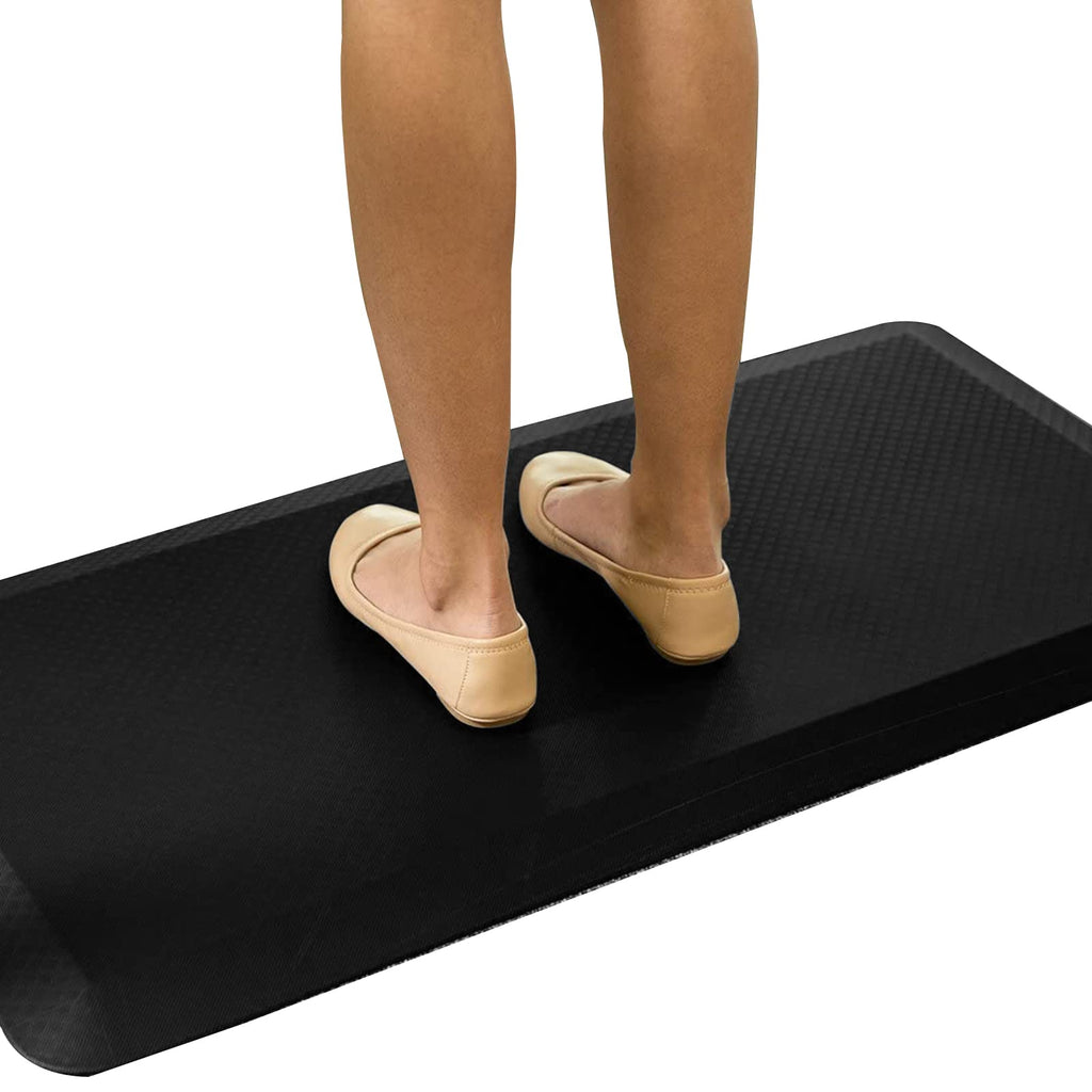 FlexiSpot Anti-Fatigue Standing Desk Mat – 2cm Thick Ergonomic Foam, Black