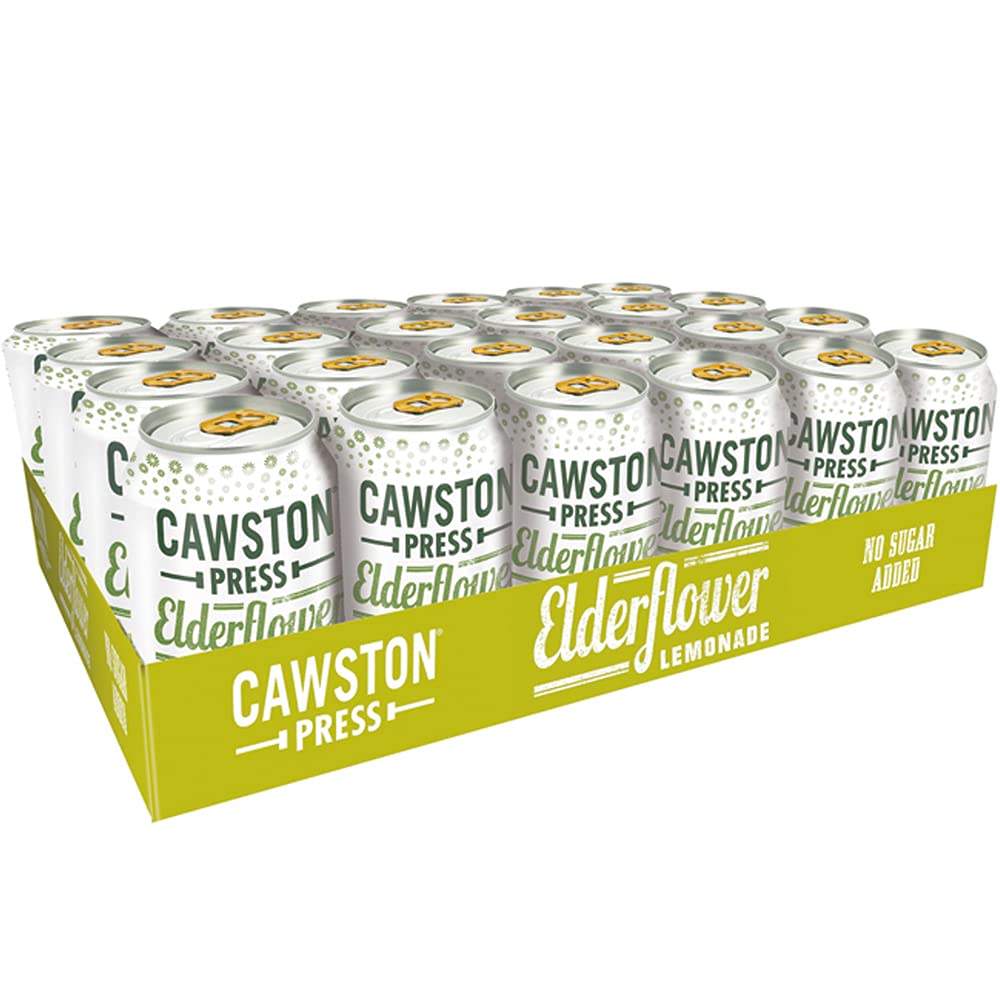Cawston Press Elderflower Lemonade - Sparkling Juice (24 x 330ml Cans)