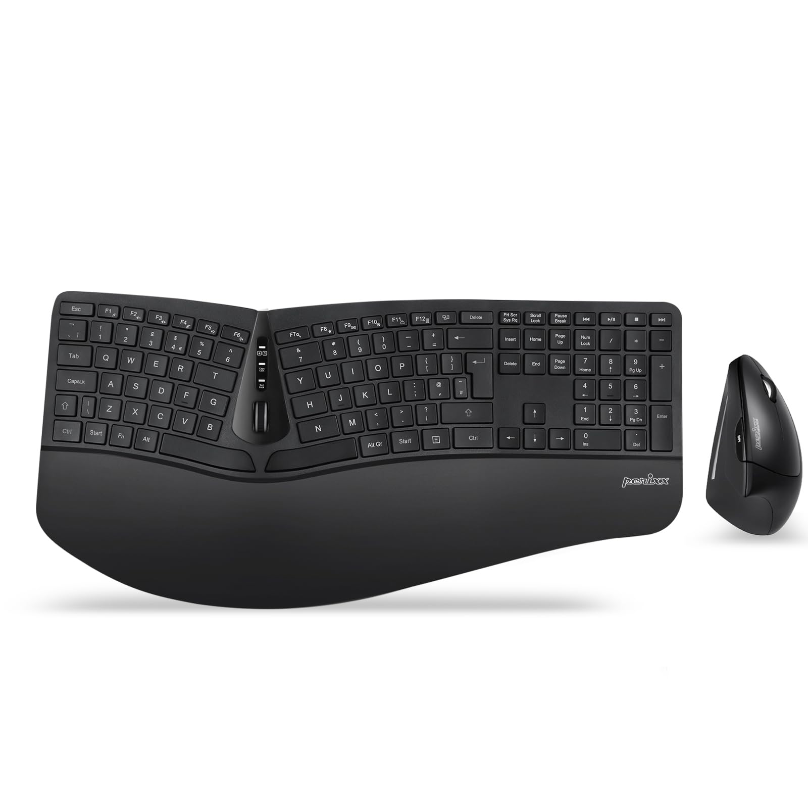 Perixx Periduo-605 Wireless Ergonomic Split Keyboard & Vertical Mouse