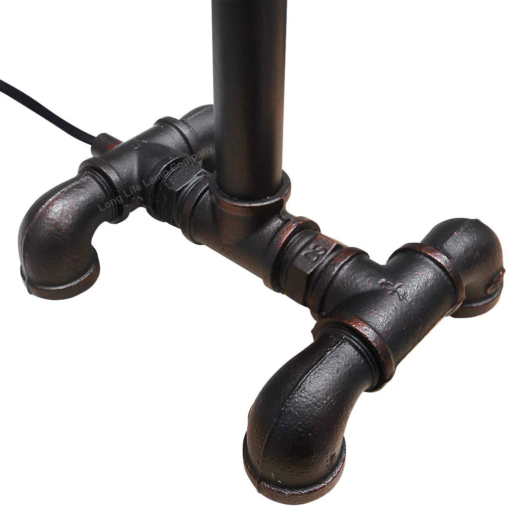 Jolof Store Industrial Water Pipe Table Lamp – Vintage Cast Iron Desk Light