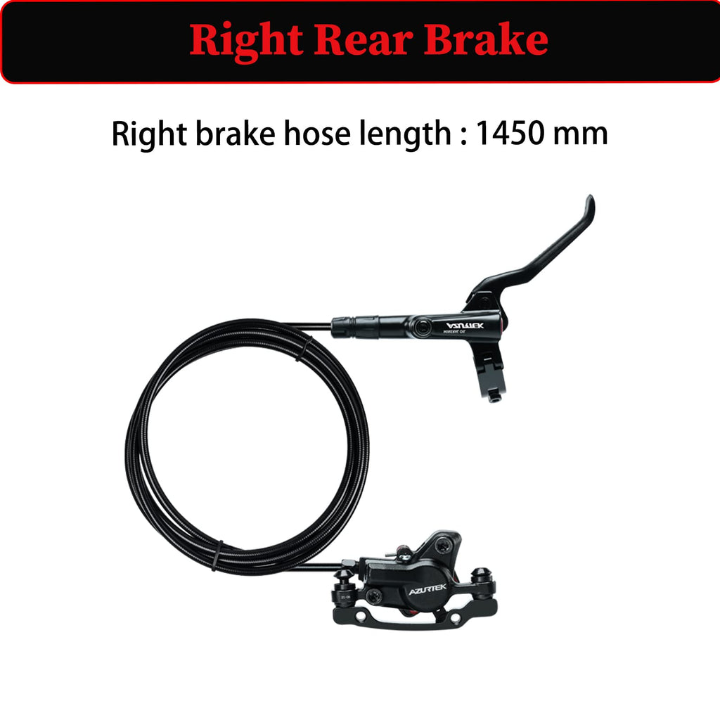 RUJOI Hydraulic Bike Disc Brake Kit - Aluminum Alloy Set with 160mm Rotors