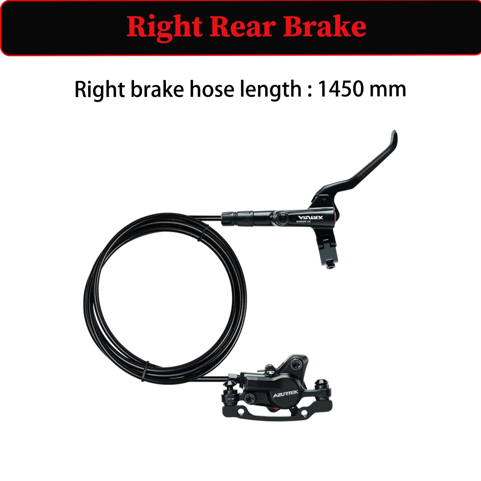 RUJOI Hydraulic Bike Disc Brake Kit - Aluminum Alloy Set with 160mm Rotors