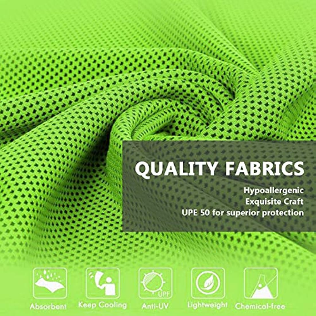 Cooling Towel 4-Pack | 40x12 Microfiber Ice Towels for Gym