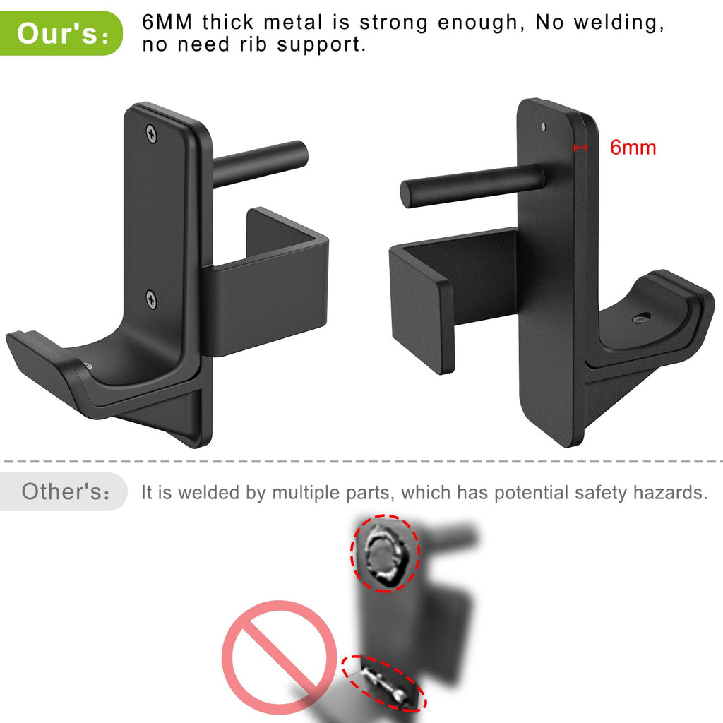 Kipika Safety Spotter Arms & J-Hooks for 2x2 Power Racks | Steel Barbell Holders