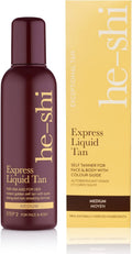 He-Shi Express Liquid Self Tan – Instant Medium Bronze Glow (150ml)