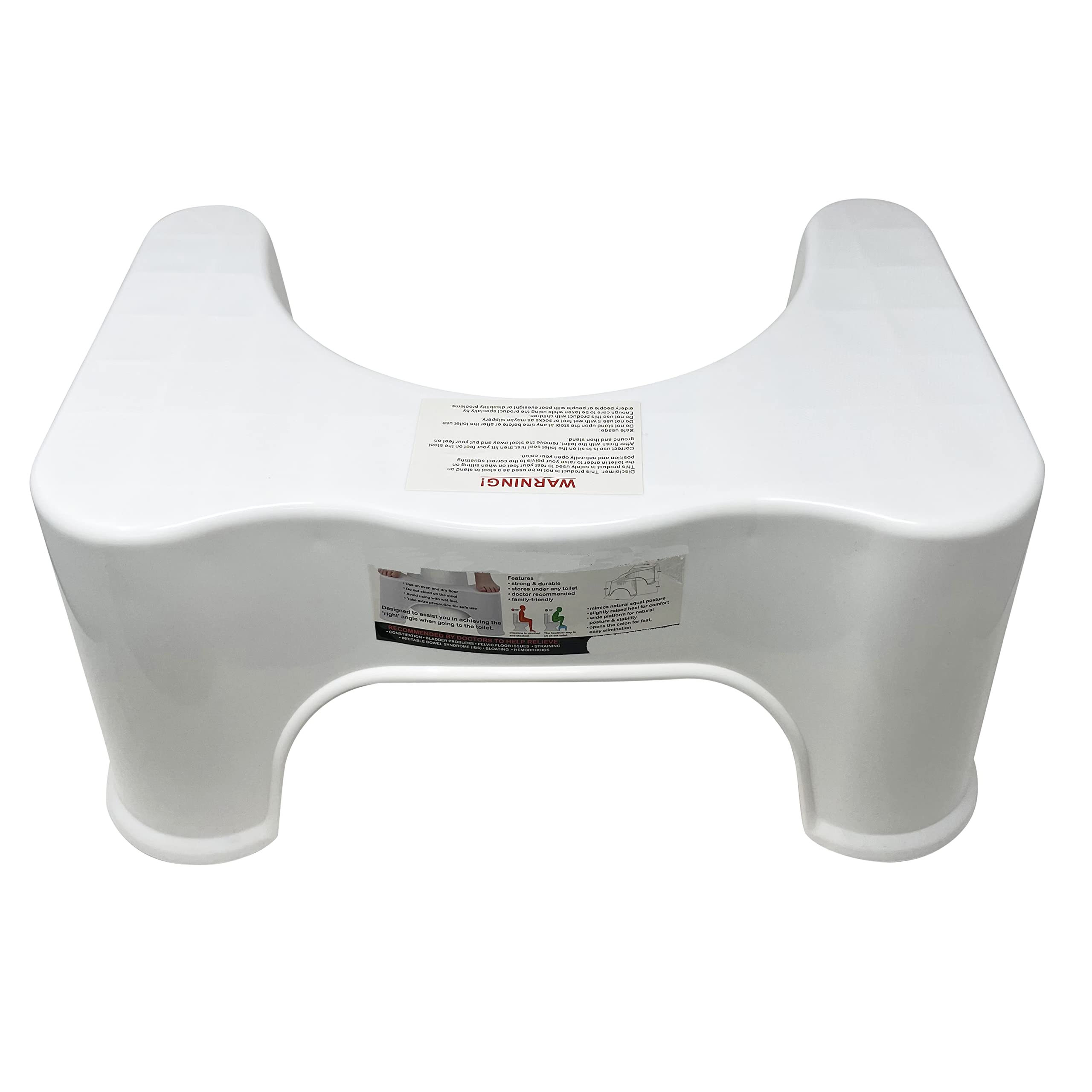 HTUK Squatting Toilet Stool – Non-Slip Ergonomic Bathroom Step Stool