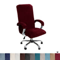 Bestenrose Velvet Office Chair Cover Stretch Computer Desk Armchair Covers - image 1