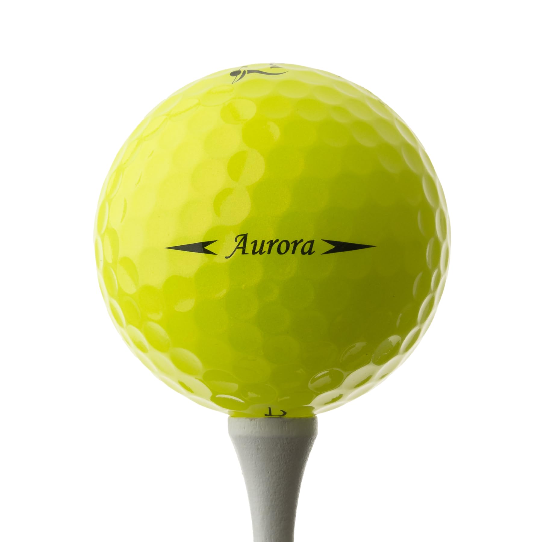 Trust Aurora Yellow Crystal 3-Piece Urethane Golf Balls | 1 Dozen