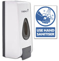 TRIENCY Wall Mounted Manual Soap Dispenser - 320ml Refillable ABS Tank