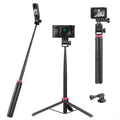 ULANZI MT-71 59" Selfie Stick Tripod – Extendable Vlog Handle for GoPro