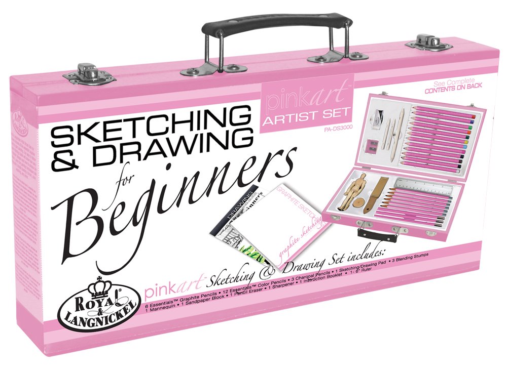 Royal & Langnickel Beginner Sketching and Drawing Set with Wood Case