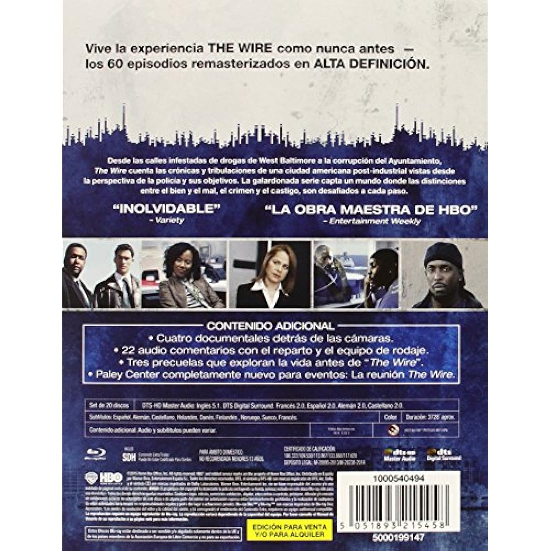 The Wire (Bajo Escucha): Serie Completa - Blu-ray Box Set Importado