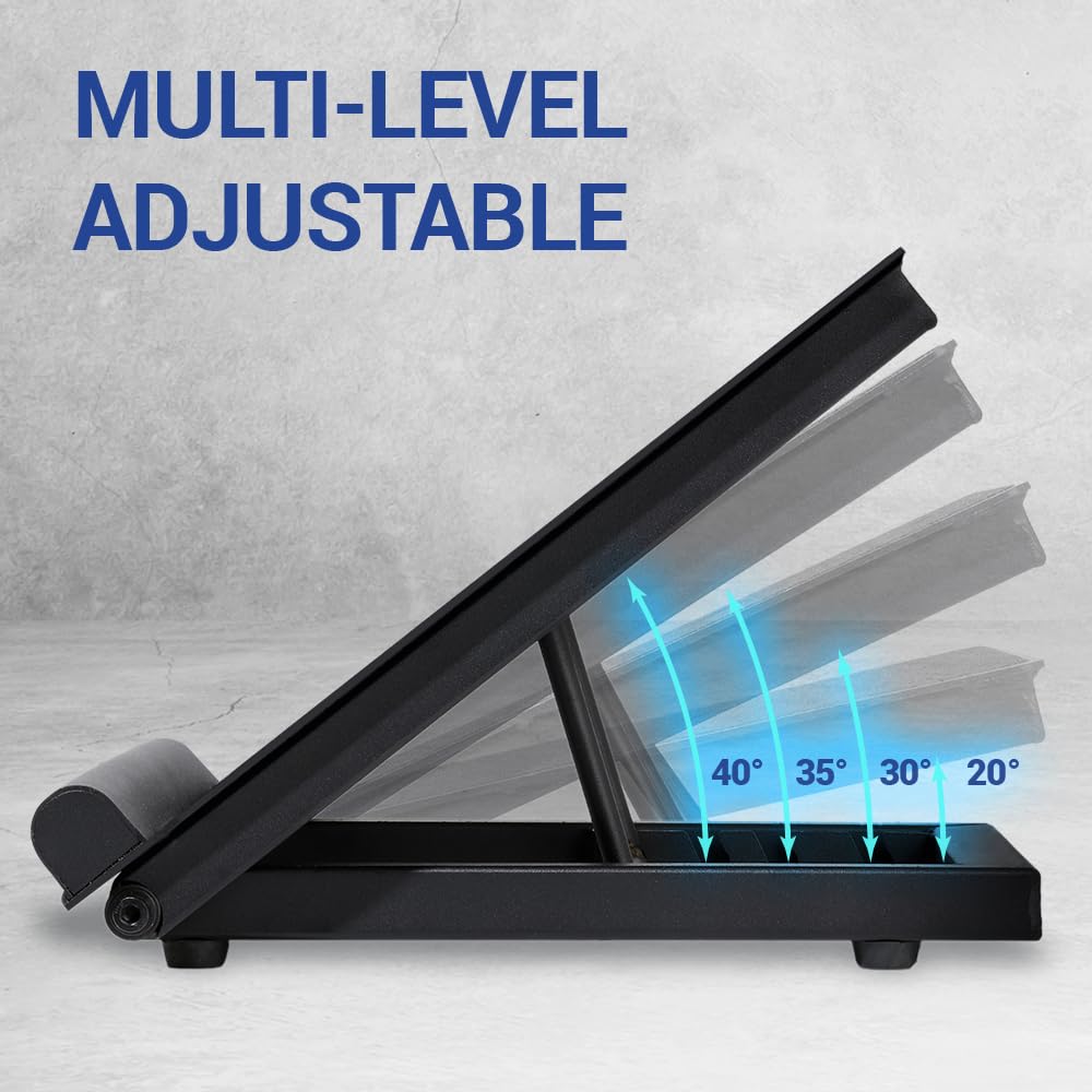 Yes4All Steel Slant Board & Calf Stretcher | Adjustable Non-Slip Squat Wedge
