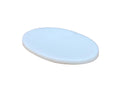 KLEO Handcrafted White Marble Stone Soap Dish – Oval Draining Holder