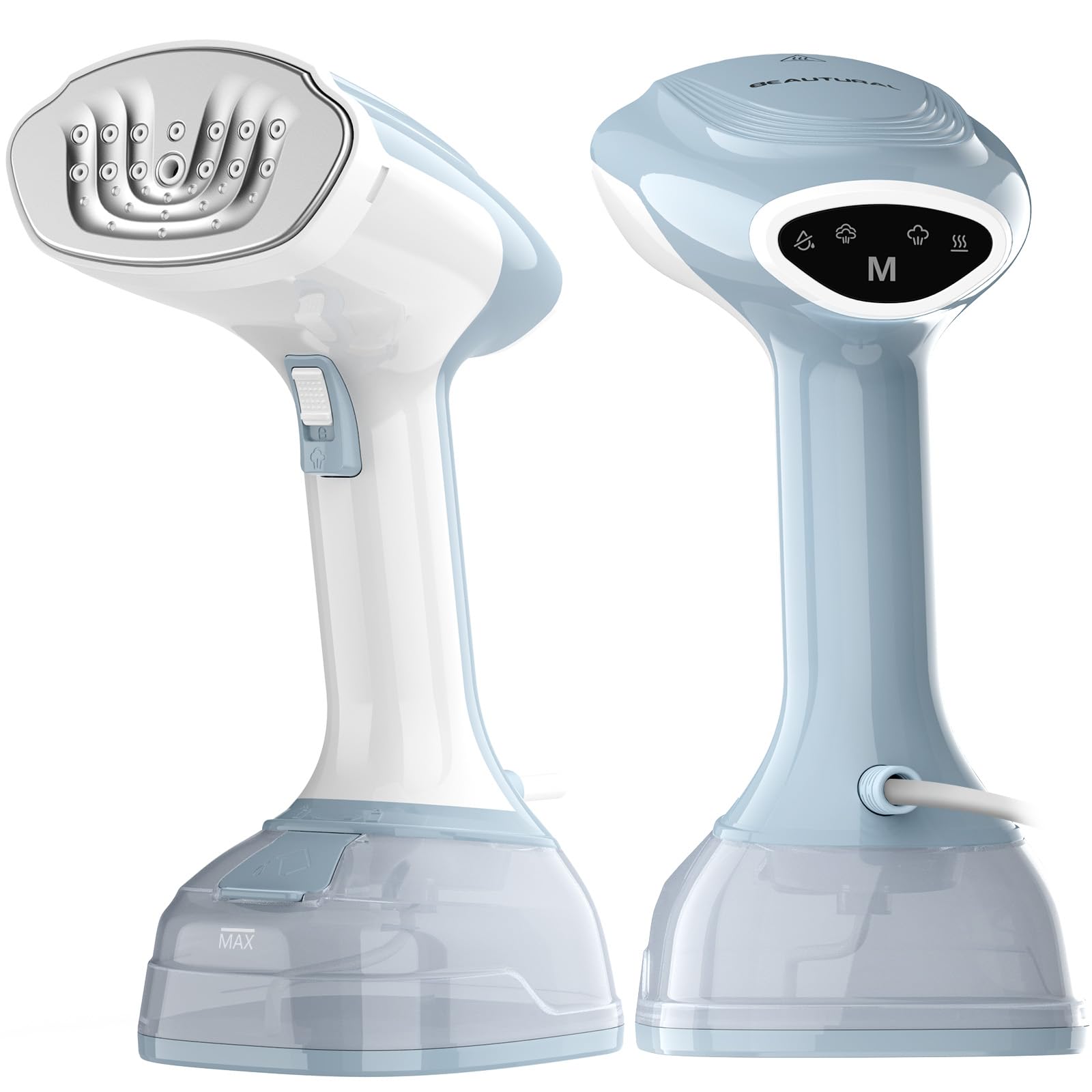 BEAUTURAL Handheld Garment Steamer – Portable Fabric Wrinkle Remover