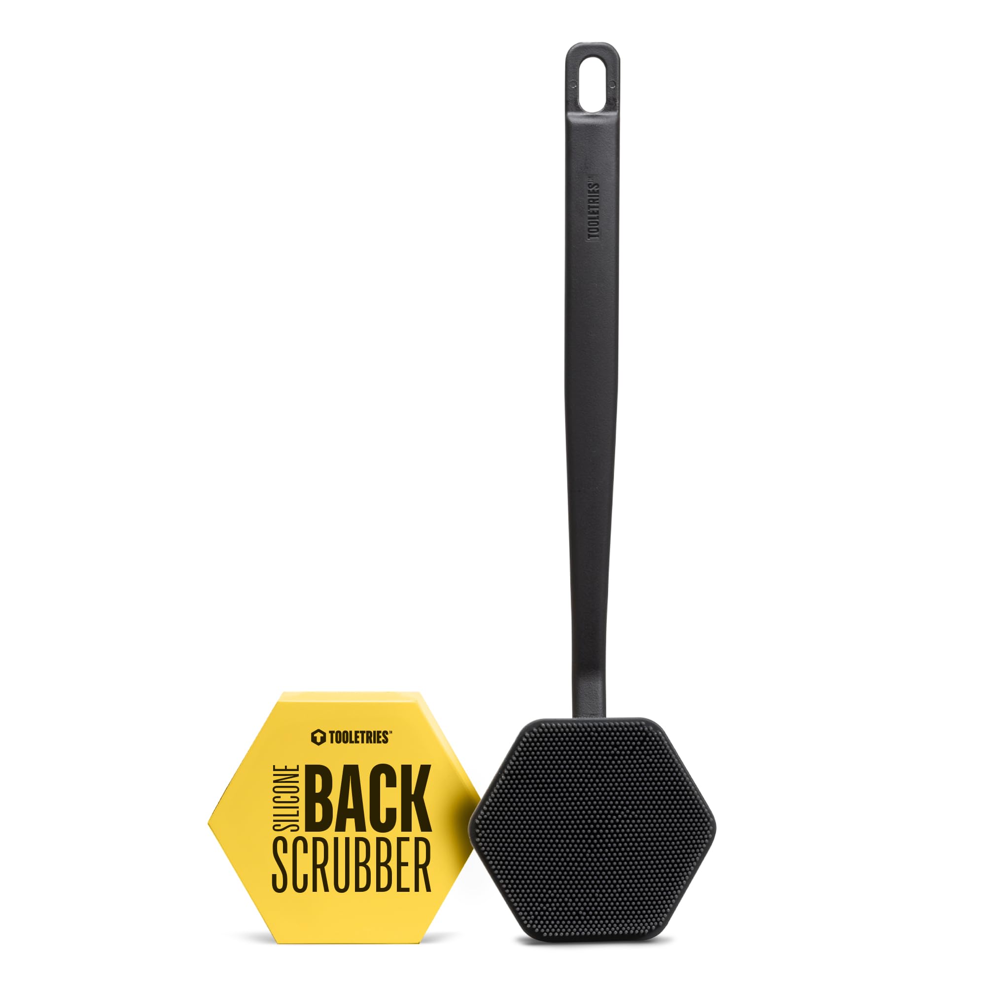 Tooletries Silicone Back Scrubber – Long Handle Exfoliating Body Brush