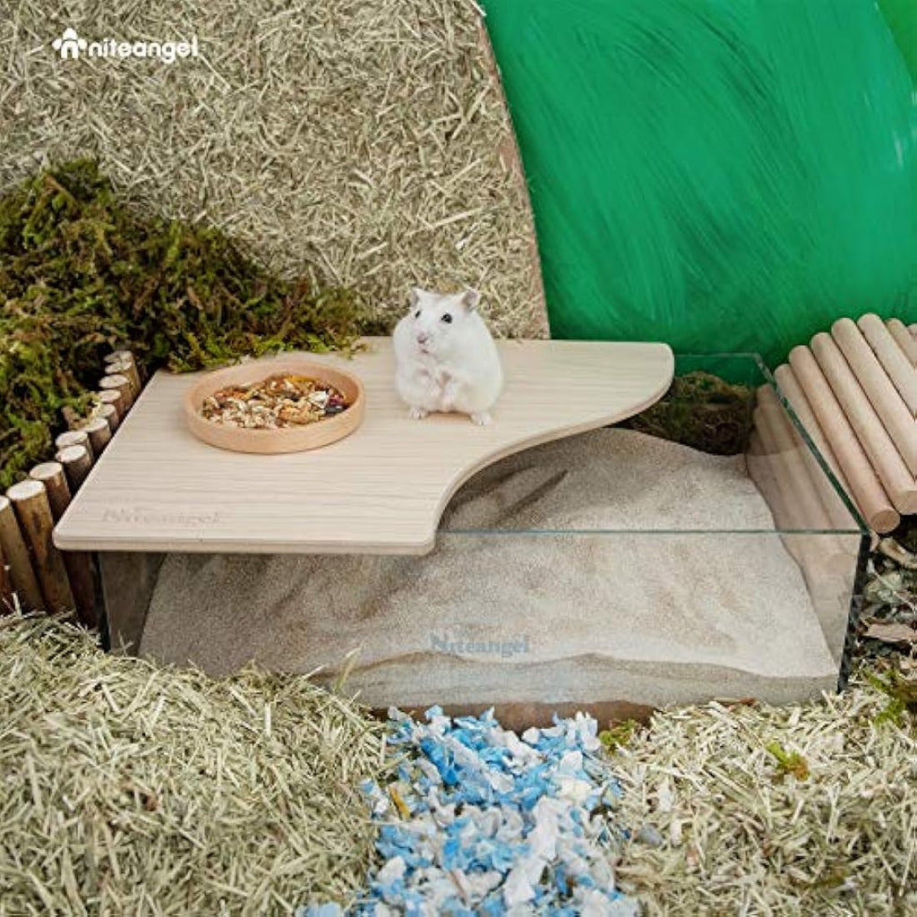 Niteangel Hamster Sand Bath Box – Acrylic Small Animal Digging Container