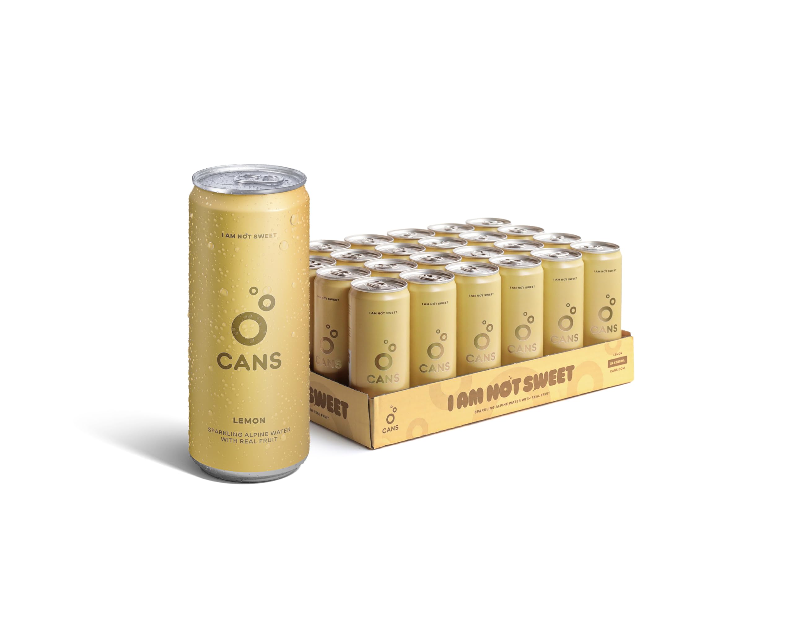 Jolof Store Lemon Sparkling Alpine Spring Water - 330ml (24 Pack)