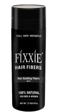 FIXXIE Hair Fibres Black 27.5g - Keratin Hair Loss Concealer for Men & Women