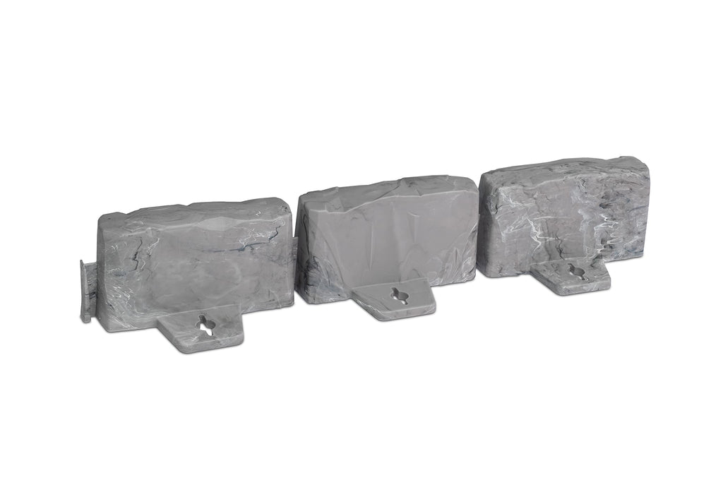 EasyFlex No-Dig Landscape Edging Kit – 15 Ft Stone-Look Garden Border