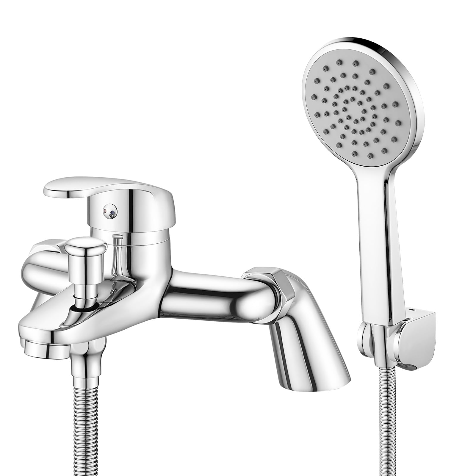 Coleniny Modern Bath Shower Mixer Tap | Solid Brass Chrome Filler Kit