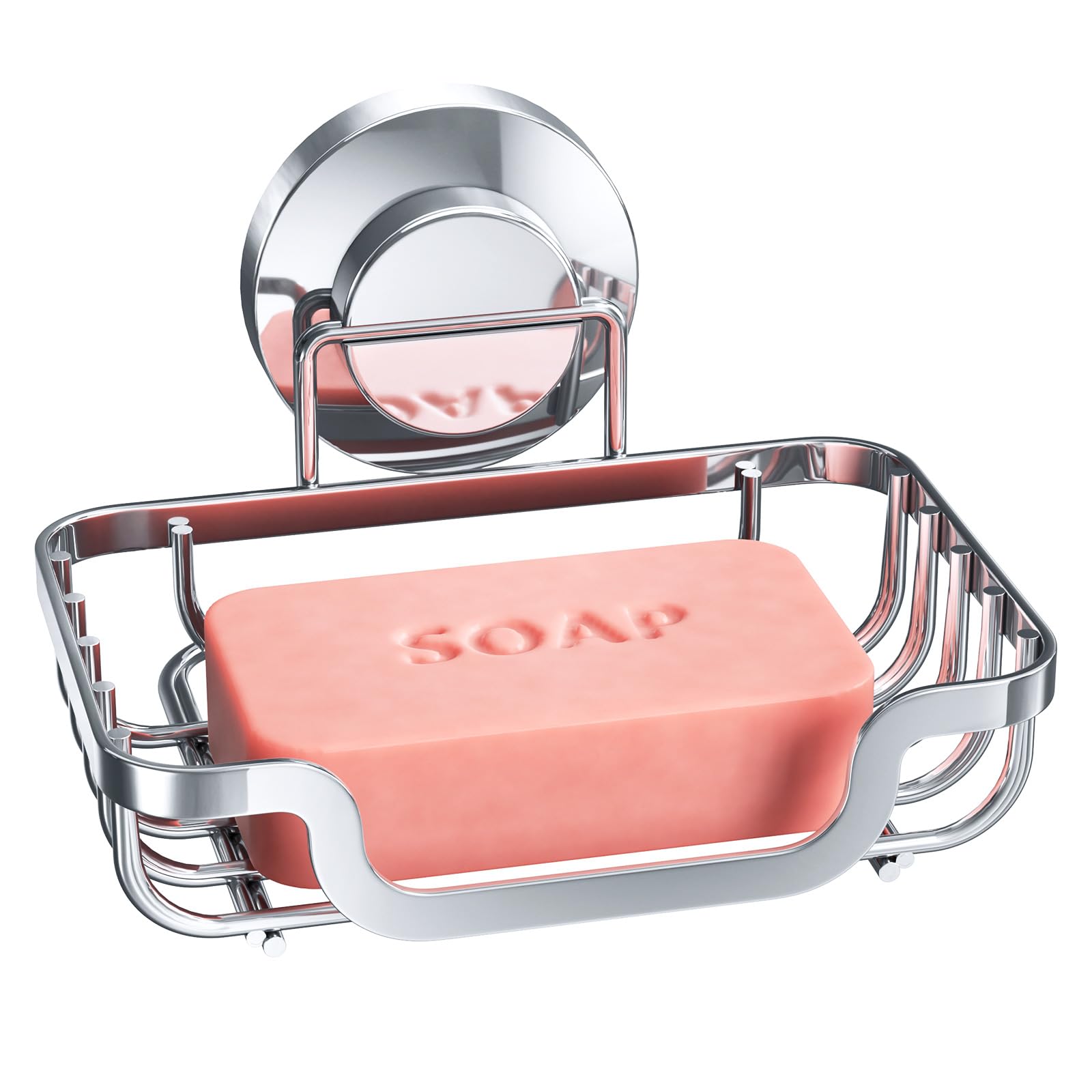 TAILI Suction Soap Dish – Rustproof Metal Wall Mounted Shower Holder