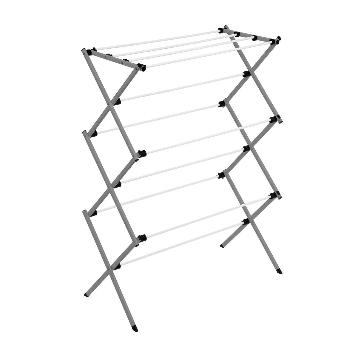 Honey-Can-Do Collapsible Clothes Drying Rack, Alloy Steel, White/Grey