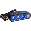 Linkstyle 120W Car Charger – 3-Socket Cigarette Lighter Adapter